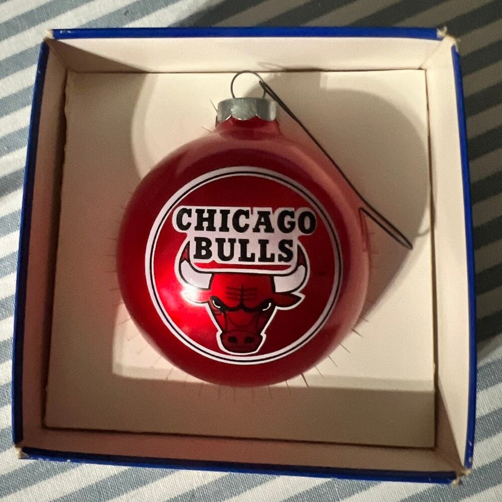 Vintage Topperscot Chicago Bulls Ball Christmas Ornament